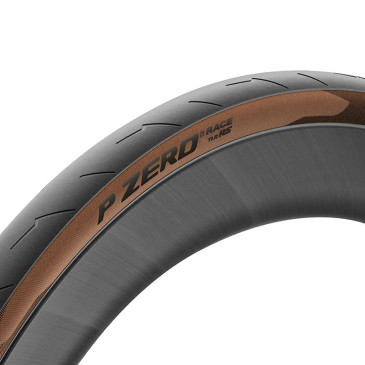 PNEU ROUTE 700 X 28 PIRELLI P ZERO RACE RS CLASSIC TANWALL NOIR FLANC MARRON TUBELESS READY TS (28-622) 8019227419733