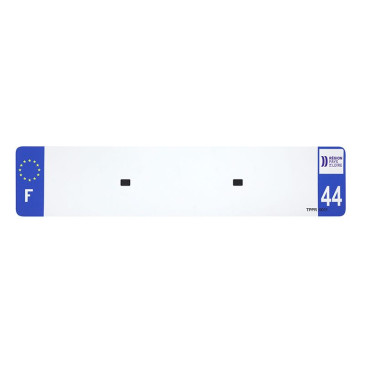 BANDE PLAQUE AUTO 520x110 POUR PVC VIERGE DEP. 44/EURO (VENDU A L'UNITE) 3700948118078