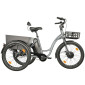 TRICYCLE ELECTRIQUE/VAE CITY LEADER FOX 24" LOVELO 2025 MIXTE GRIS MAT 3V SHIMANO NEXUS MOTEUR ROUE AV BAFANG 36V 45Nm BATTERIE 16,7Ah (AVEC DIFFERENTIEL)