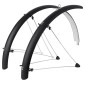 GARDE BOUE VTT TRINGLES 26" STRONGLIGHT VERSION S 54mm NOIR mAT (PAIRE) AVEC FIXATION CLASSIC TRINGLES INOX 3700223723911