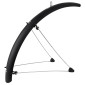 GARDE BOUE VTT TRINGLES 26" STRONGLIGHT VERSION S 54mm NOIR mAT (PAIRE) AVEC FIXATION CLASSIC TRINGLES INOX 3700223723911