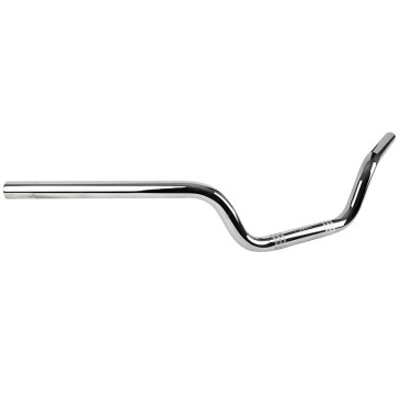 GUIDON MOTO ROUTE TOMMASELLI ACIER CHROME DIAM 22 mm LONG 725 mm HAUT 121 mm SANS BARRE DE RENFORT 8033900008625