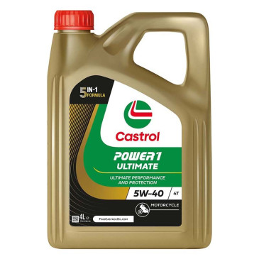 HUILE MOTEUR 4 TEMPS CASTROL POWER 1 ULTIMATE 4T 5W40 (1L) 4008177196959