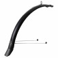 GARDE BOUE CITY/VTC TRINGLES 28'' EUROFENDER LAMPO 58mm NOIR (PAIRE) AVEC FIXATION CLASSIC TRINGLES ARGENT 8206003582860