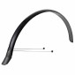 GARDE BOUE CITY/VTC TRINGLES 28'' EUROFENDER LAMPO 58mm NOIR (PAIRE) AVEC FIXATION CLASSIC TRINGLES ARGENT 8206003582860