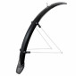 GARDE BOUE CITY/VTC TRINGLES 28'' EUROFENDER RAPIDO 46mm NOIR (PAIRE) AVEC FIXATION RAPIDO 8200703462804