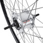 ROUE CITY DISQUE ARRIERE 26" MOYEU NEXUS 7 ROLLER BRAKE ARGENT JANTE 19C 36 RAYONS 3700948307977