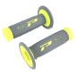 REVETEMENT POIGNEE PROGRIP MOTO OFF ROAD 791 DOUBLE DENSITE BASE FLUO JAUNE FLUO/GRIS CLOSED END 115mm (CROSS/MX) (PAIRE) 0801766028440