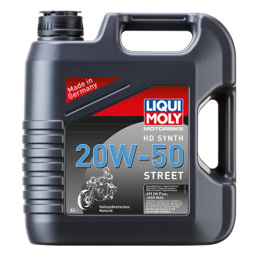 HUILE MOTEUR 4 TEMPS LIQUI MOLY MOTO STREET HD SYNTH 4T 20W50 (4 L) SYNTHETIQUE 4100420038174