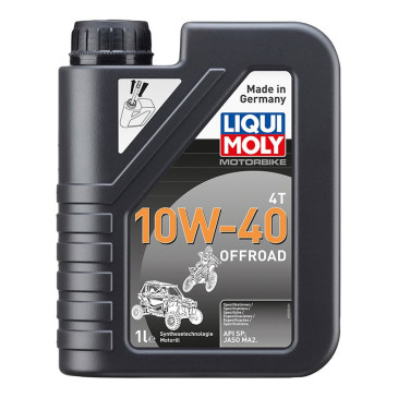 HUILE MOTEUR 4 TEMPS LIQUI MOLY MOTO OFFROAD 4T 10W40 (1 L) SYNTHETIQUE 4100420030550