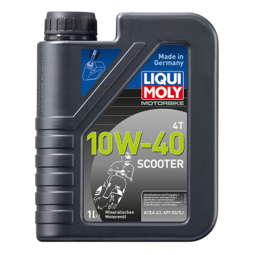 HUILE MOTEUR 4 TEMPS LIQUI MOLY SCOOTER 4T 10W40 (1 L) MINERALE 4100420016189