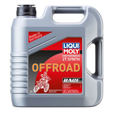 HUILE MOTEUR 2 TEMPS LIQUI MOLY MOTO OFFROAD RACE 2T (4 L) 100% SYNTHESE 4100420030642