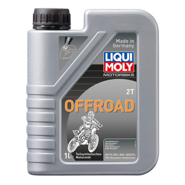 HUILE MOTEUR 2 TEMPS LIQUI MOLY MOTO OFFROAD 2T (1 L) SEMI-SYNTHETIQUE 4100420030659