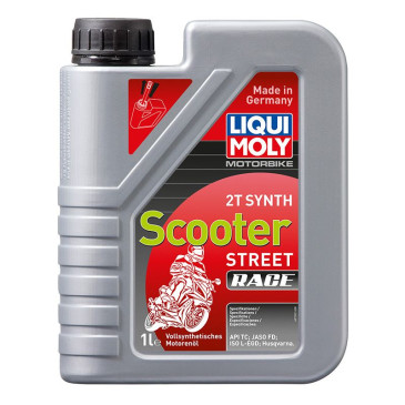 HUILE MOTEUR 2 TEMPS LIQUI MOLY SCOOTER STREET RACE 2T (1 L) 100% SYNTHESE 4100420010538