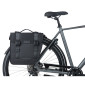 SACOCHE ARRIERE VELO DOUBLE BASIL TOUR 28L NOIR (34x14x34cm) FIXATION PORTE BAGAGE FIXATION SYSTEME MIK (COMPATIBLE AVEC 157030 INCLUS) 8715019181931