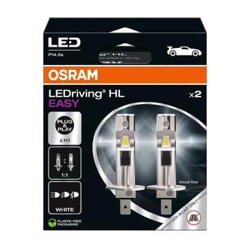 AMPOULE/LAMPE A LED H1 12V CULOT P14,5S EASY 6500K LEDRIVING (BLISTER DE 2) -OSRAM- 4062172398039