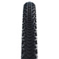 PNEU GRAVEL 700 X 40 (28 x 1.70) SCHWALBE G-ONE RX PRO NOIR/FLANC TRANSPARENT TUBELESS READY TS (40-622) COMPATIBLE VAE 4026495945943