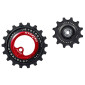 GALET DERAILLEUR AOPW TRIPEAK 12-18 DENTS CERAMIQUE 2x12V. ROUGE COMPATIBLE SRAM AXS FORCE/RIVAL (JEU DE 2) 4710243288788