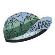 CASQUETTE / SOUS CASQUE GIST ETE GRAVEL BLEU/VERT DECO MONTAGNE -5952 8013271364810