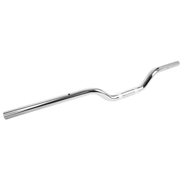 GUIDON MOTO ROUTE TOMMASELLI ACIER CHROME DIAM 22 mm LONG 760 mm HAUT 35 mm SANS BARRE DE RENFORT 8033900013124