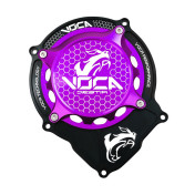 CARTER ALLUMAGE 50 A BOITE VOCA RACING POUR MINARELLI 50 AM6/BETA 50 RR/RIEJU 50 MRT/SHERCO 50 SM-R, SE-R ALU CNC NOIR/VIOLET 3700948308806