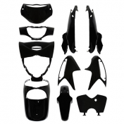 CARROSSERIE/CARENAGE MAXISCOOTER ADAPTABLE HONDA 125 SH INJECTION 2005>2008 NOIR BRILLANT (KIT 10 PIECES) -P2R- 3700948053836