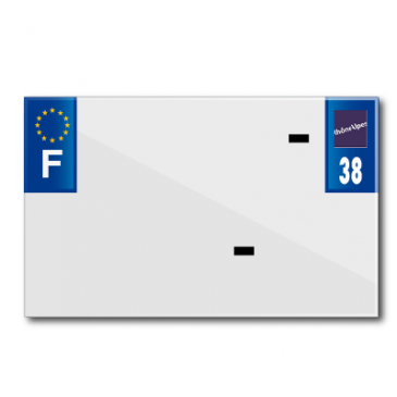 BANDE PLAQUE MOTO 210x130 POUR PVC VIERGE DEP. 38/EURO (VENDU A L'UNITE) 3700948119280