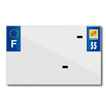 PLASTIC STRIP FOR BLANK PVC LICENSE PLATE (MOTORBIKE FORMAT 210X130)-DEPT 55/EUROPE (SOLD PER UNIT) 3700948119457