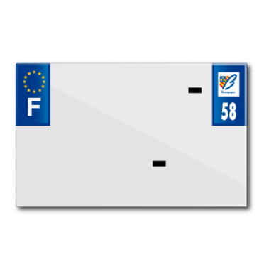 PLASTIC STRIP FOR BLANK PVC LICENSE PLATE (MOTORBIKE FORMAT 210X130)-DEPT 58/EUROPE (SOLD PER UNIT) 3700948119488