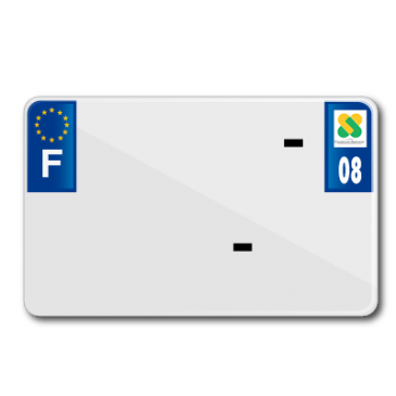 LICENSE PLATE FOR MOTORBIKE TIFLEX ALU PRE DRILLED 210x130 DEP. 08 BLANK (SOLD PER 10) 3700948122280