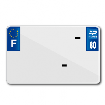 LICENSE PLATE FOR MOTORBIKE TIFLEX ALU PRE DRILLED 210x130 DEP. 80 BLANK (SOLD PER 10) 3700948122990