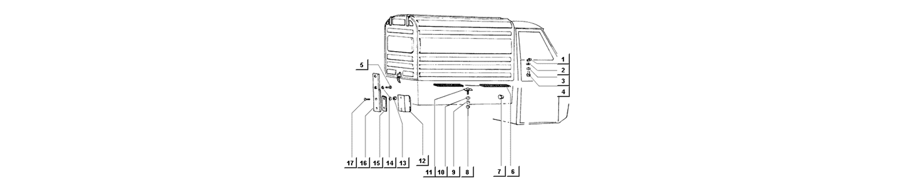 T46 - fixations fourgon au chassis