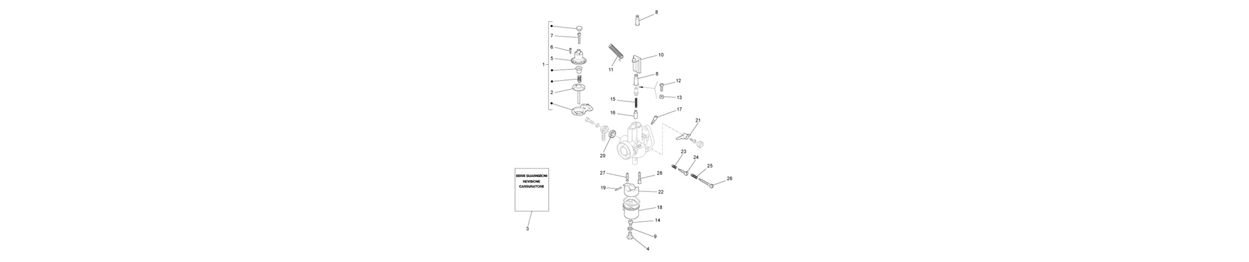 01.40 - composants de carburateur