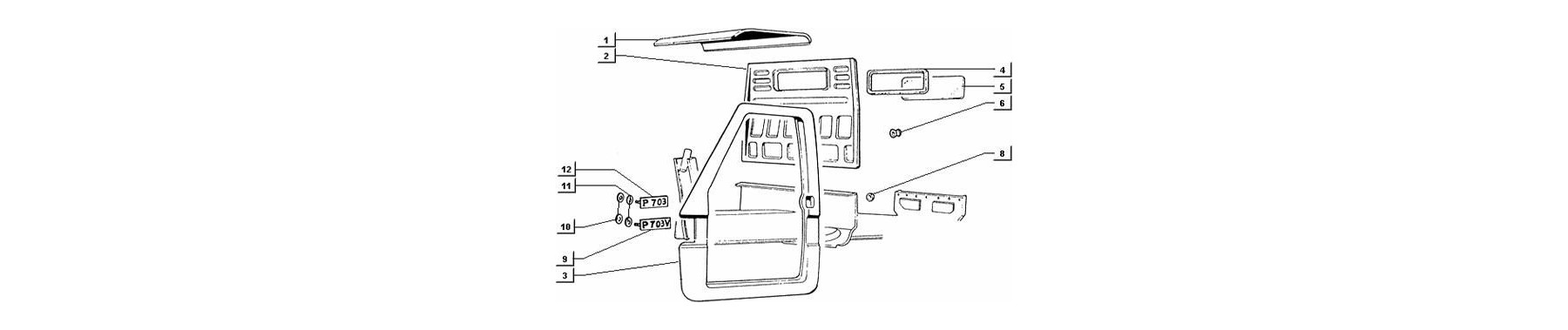 T37 - pieces composant le chassis