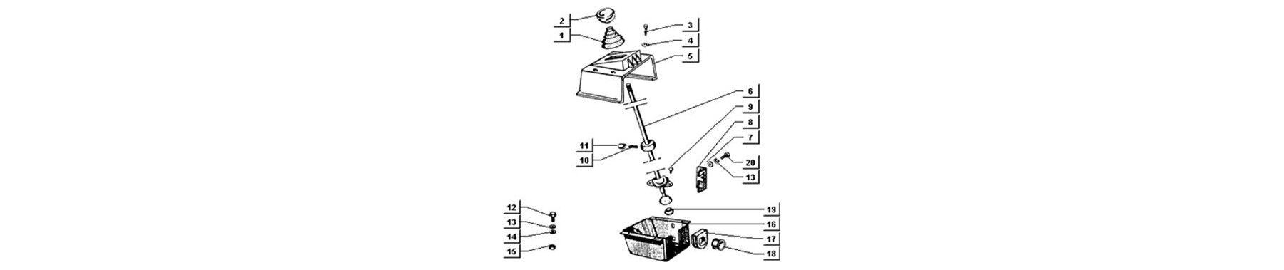 T77 - commande changement de vitesse p703v