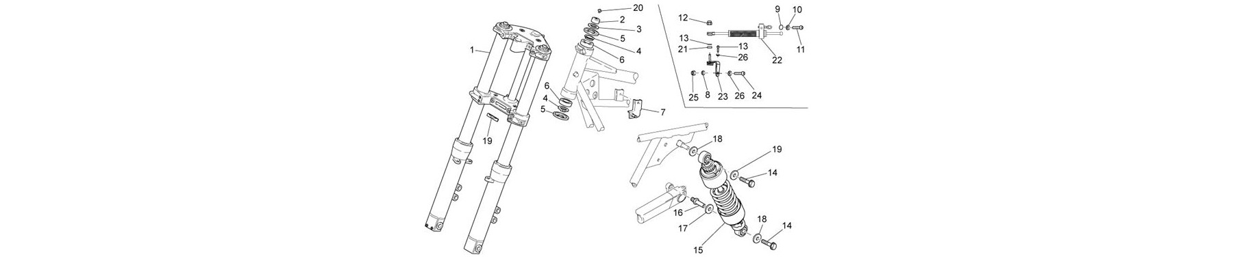 33.09 - fourche av.-suspension ar.